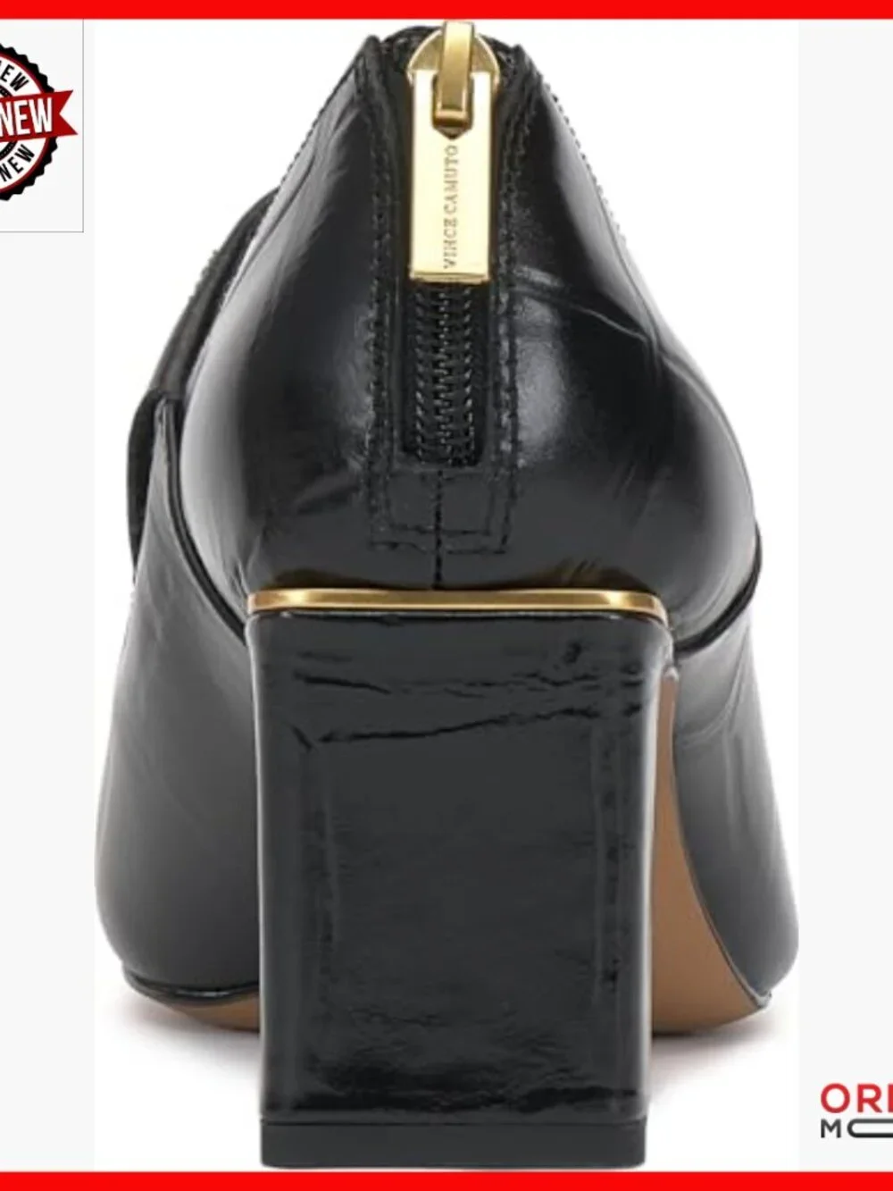 Leather Pumps with 2-Inch Block Heel, Pointed Toe for Work or Weddings